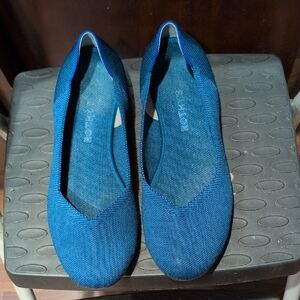 Rothy's Blue Knit Women's Ballet Flats